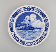 Five Antique Rörstrand Anniversary / Memorial Plates, Early 20th Century