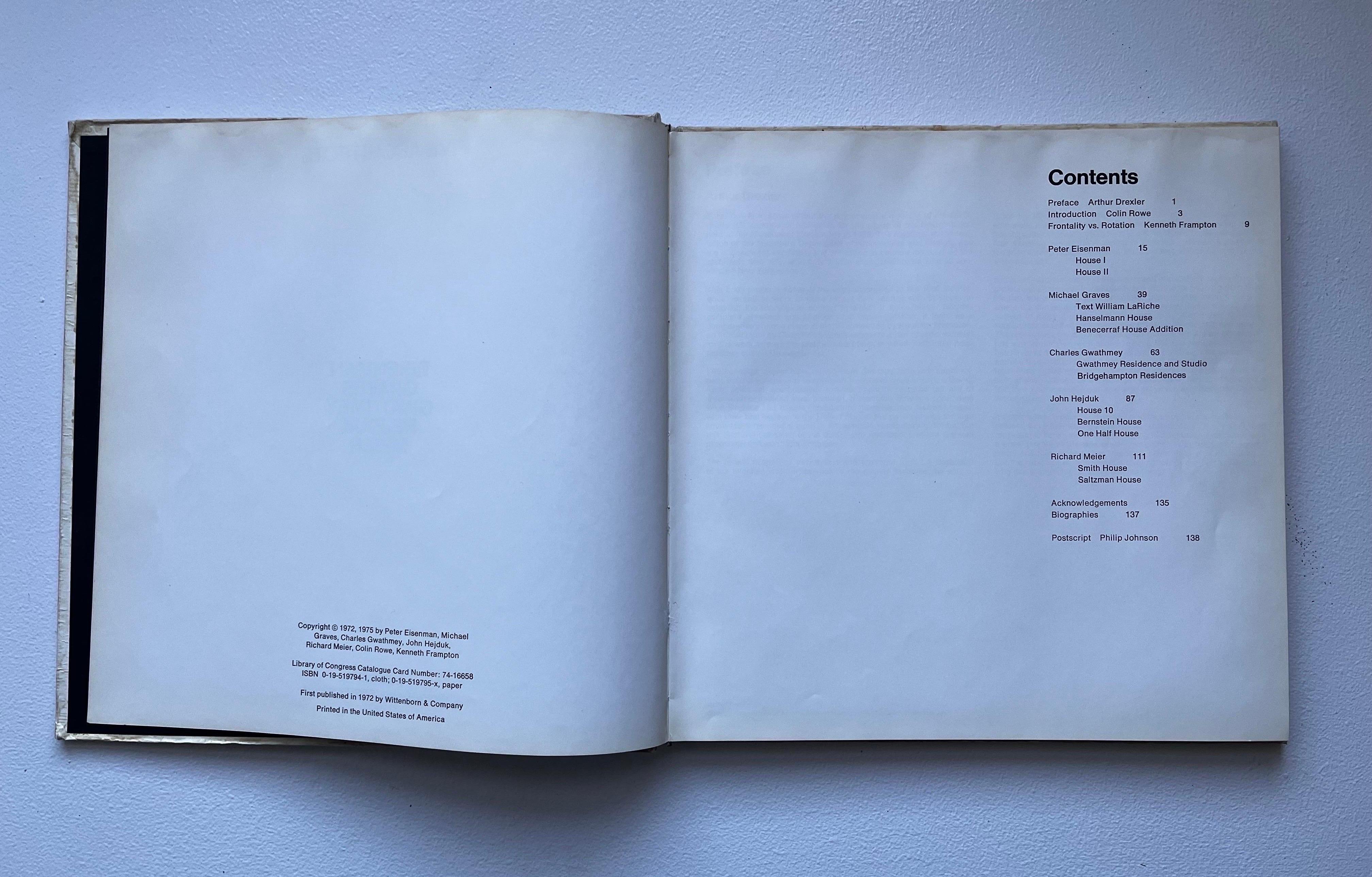 Papier Cinq Architects, deuxième édition, 1975, couverture rigide en vente
