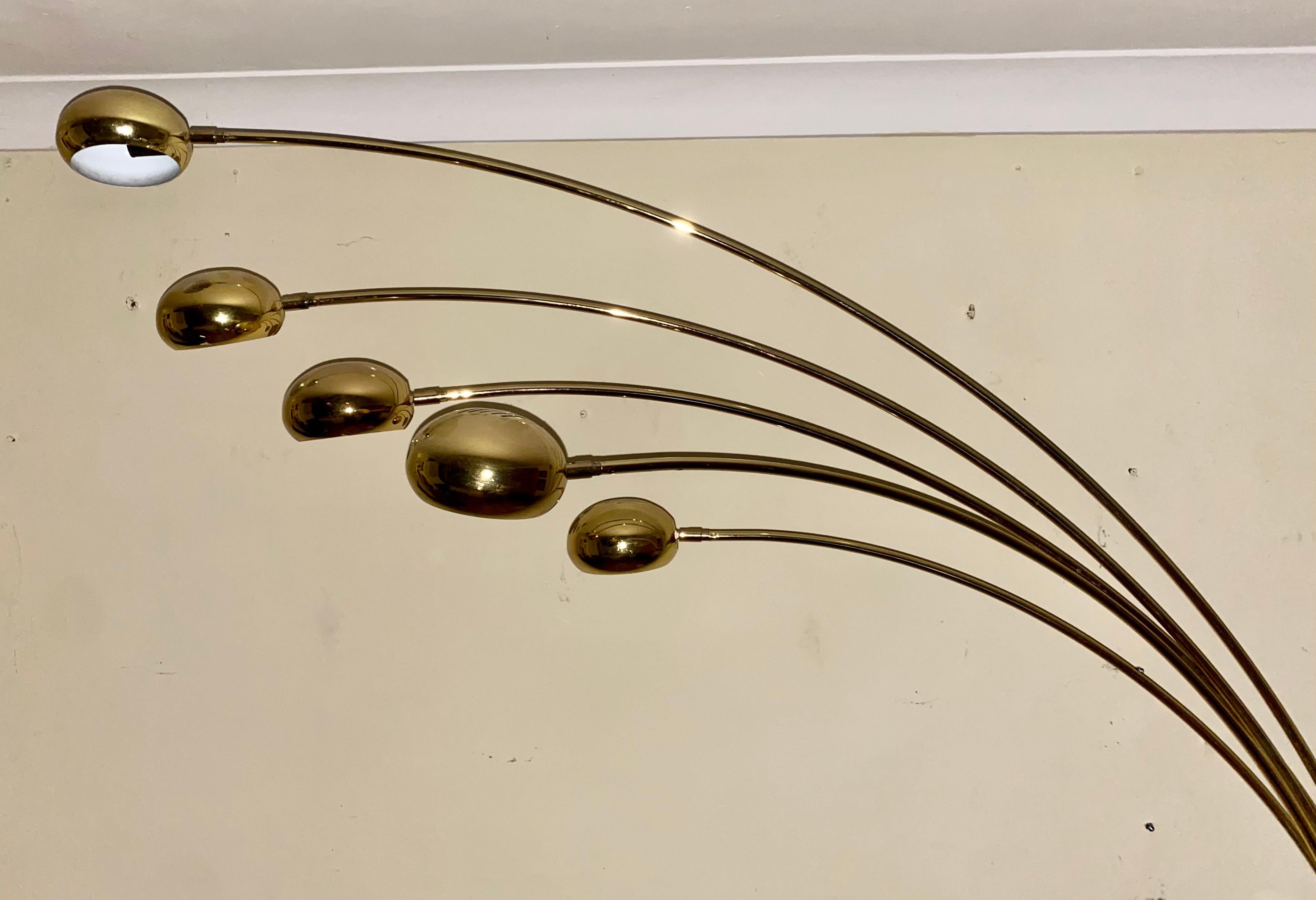 arc floor lamp with marble base