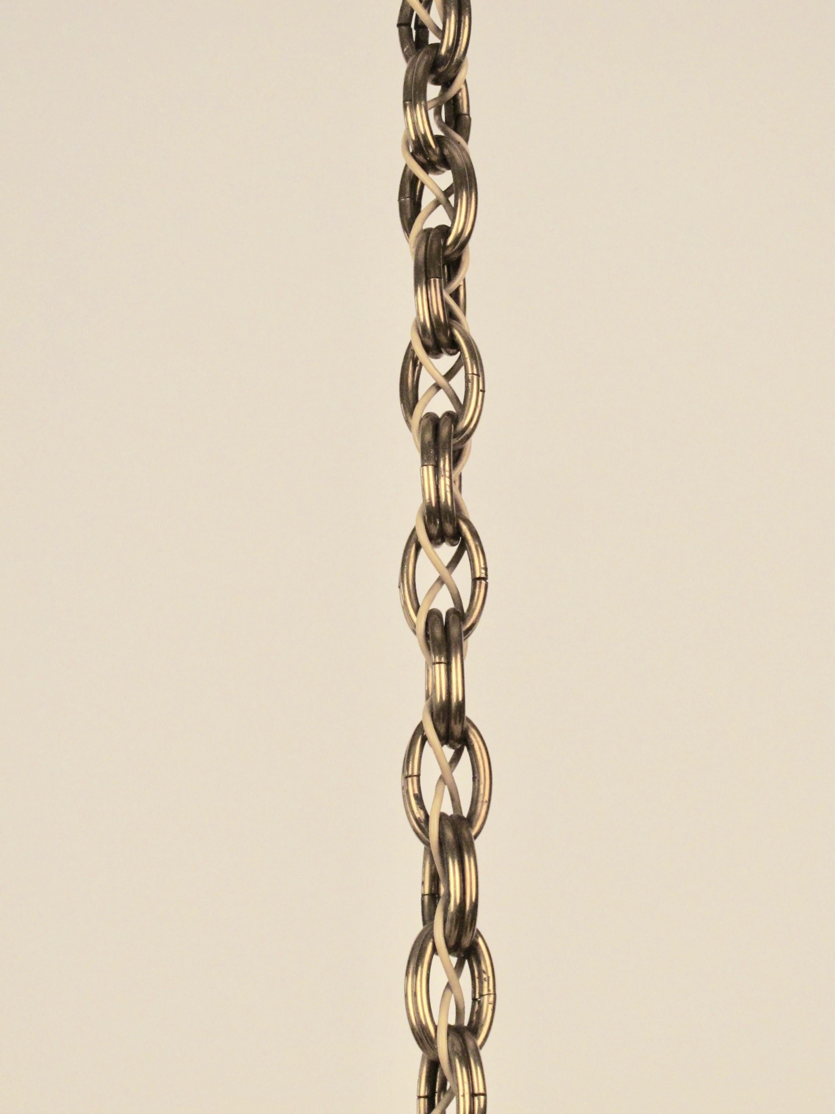 Brass Five Arm Chandelier from Josef Frank, 1930s