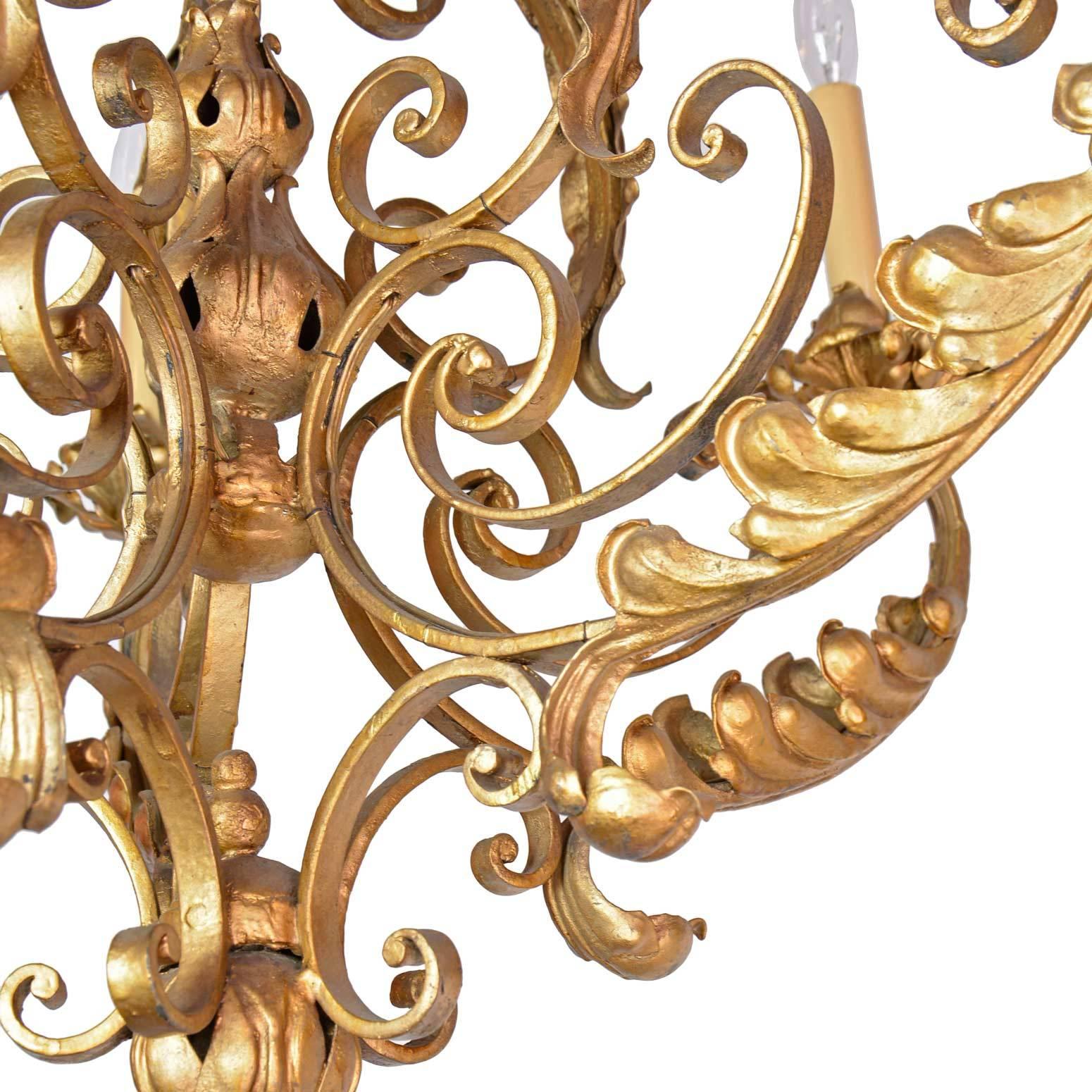 Five-Arm French Chandelier For Sale 1
