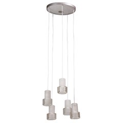 Lampe à suspension à cinq bras modèle 61-121 /5, Lisa Johansson-Pape, Orno Oy, années 1960