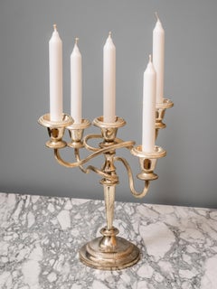 Candélabre à cinq branches en argent