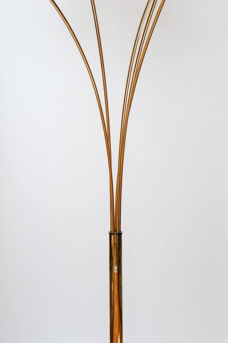 Five Arms Arc Floor Lamp in Brass and Marble at 1stDibs | five arm ...