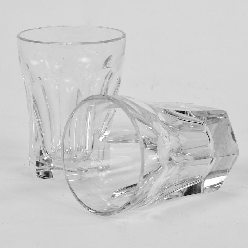 Mid-Century Modern Five Baccarat Talleyrand Crystal Shot Glasses