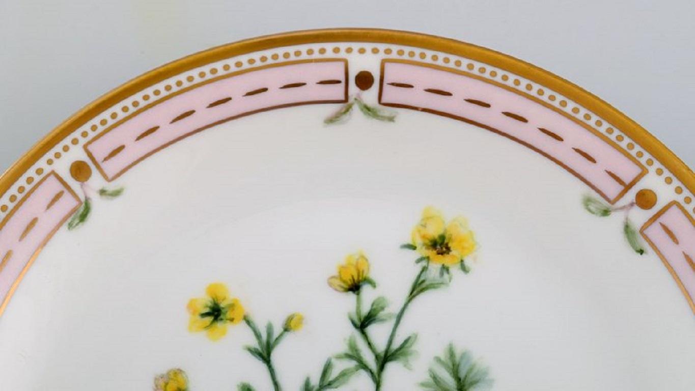 Five Bing & Grøndahl Porcelain Plates with Hand-Painted Flowers, 1920s/30s 1