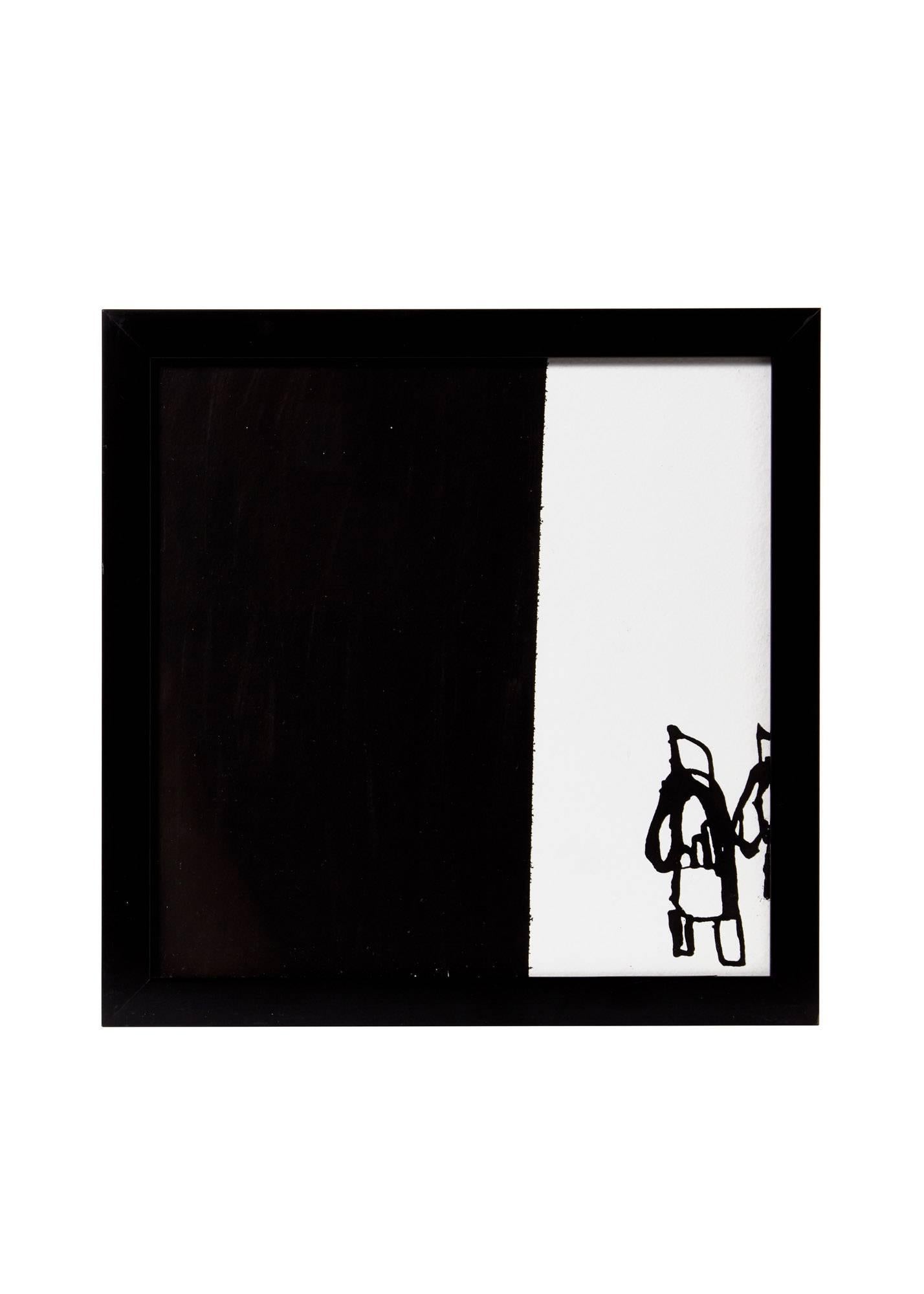 Fünf schwarze Tinte auf weißem Papier des Künstlers Greg Dickerson im Zustand „Hervorragend“ im Angebot in Chicago, IL