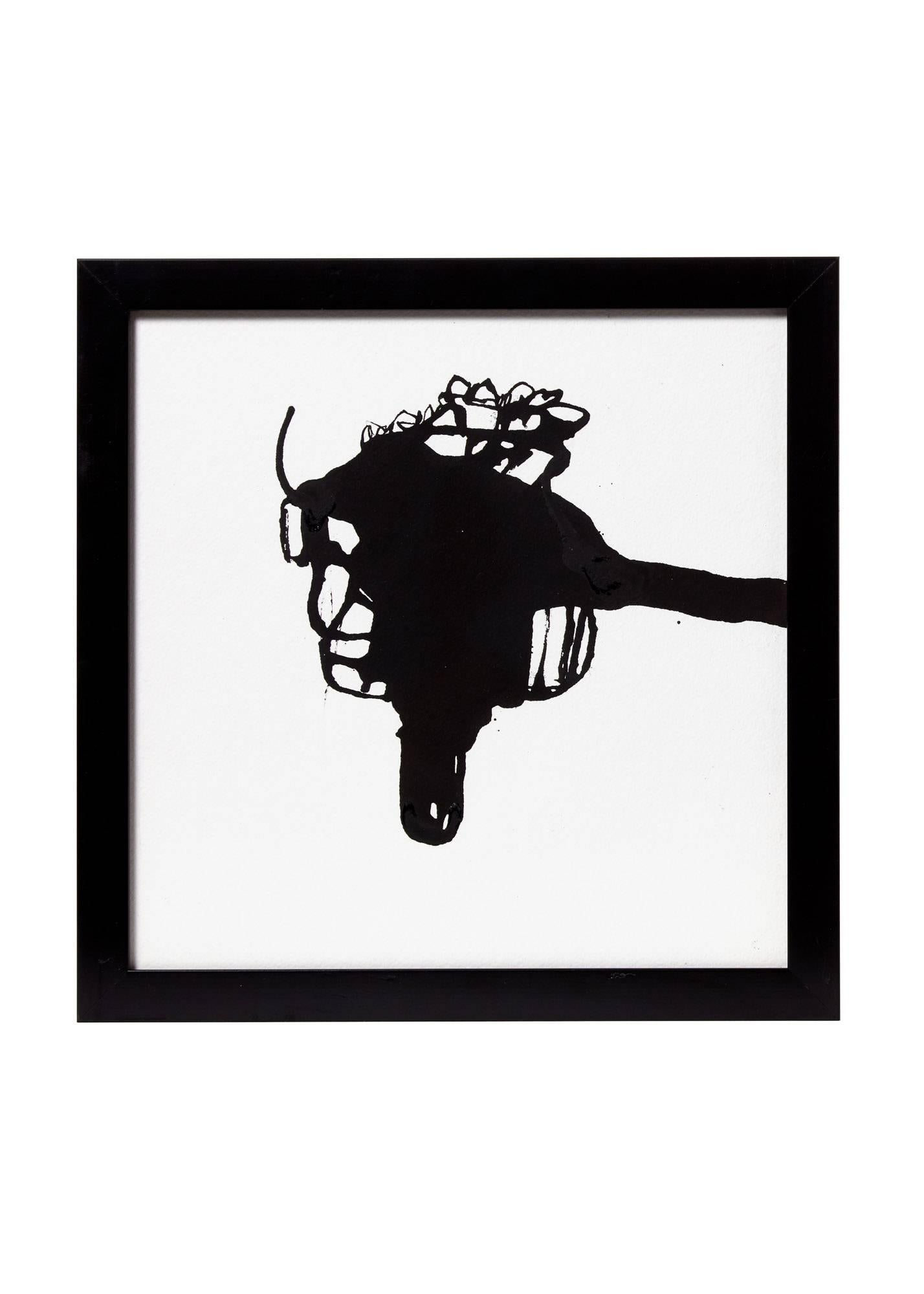 XXIe siècle et contemporain Cinq encres noires sur papier blanc de l'artiste Greg Dickerson en vente