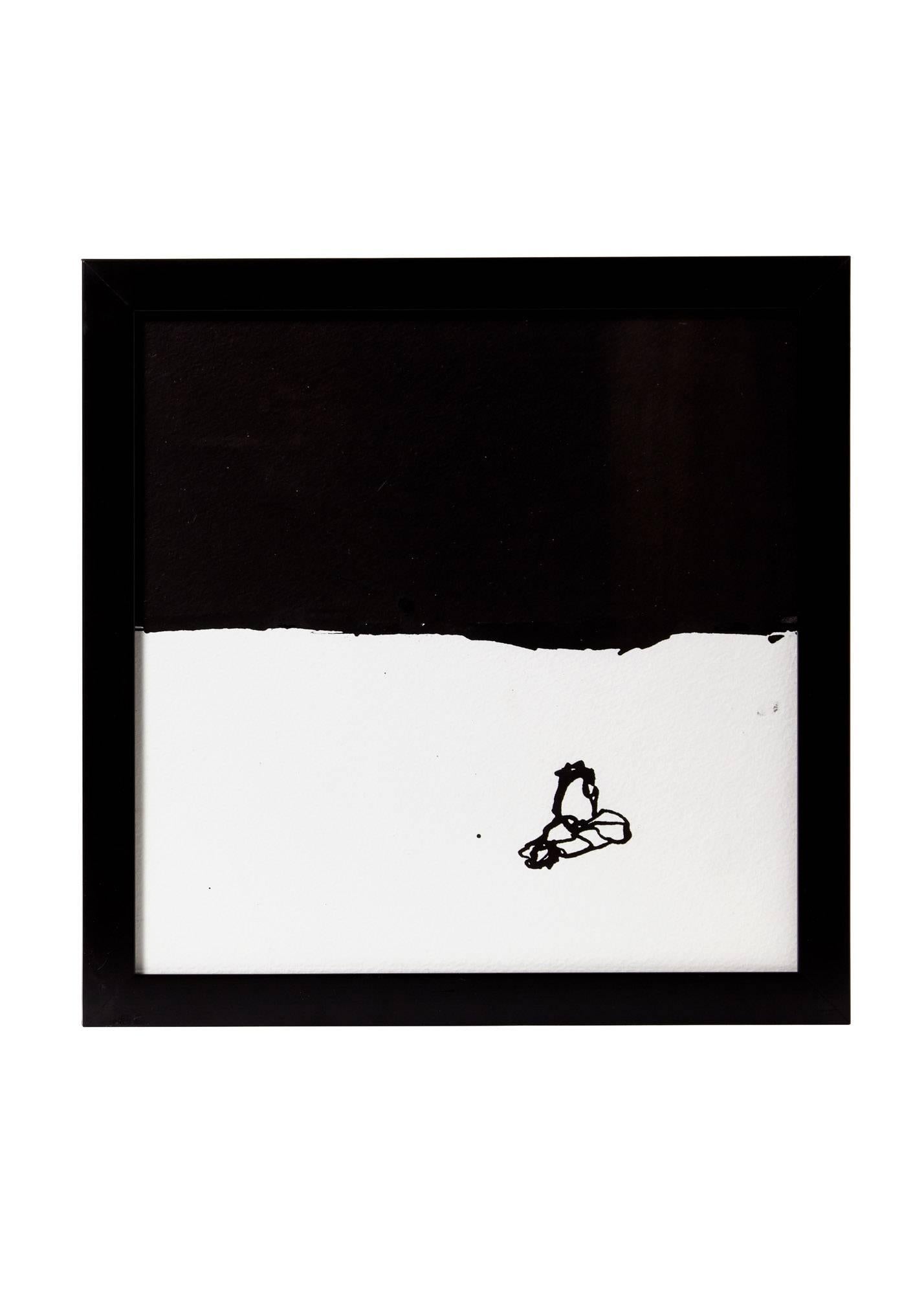 Fünf schwarze Tinte auf weißem Papier des Künstlers Greg Dickerson im Angebot 1