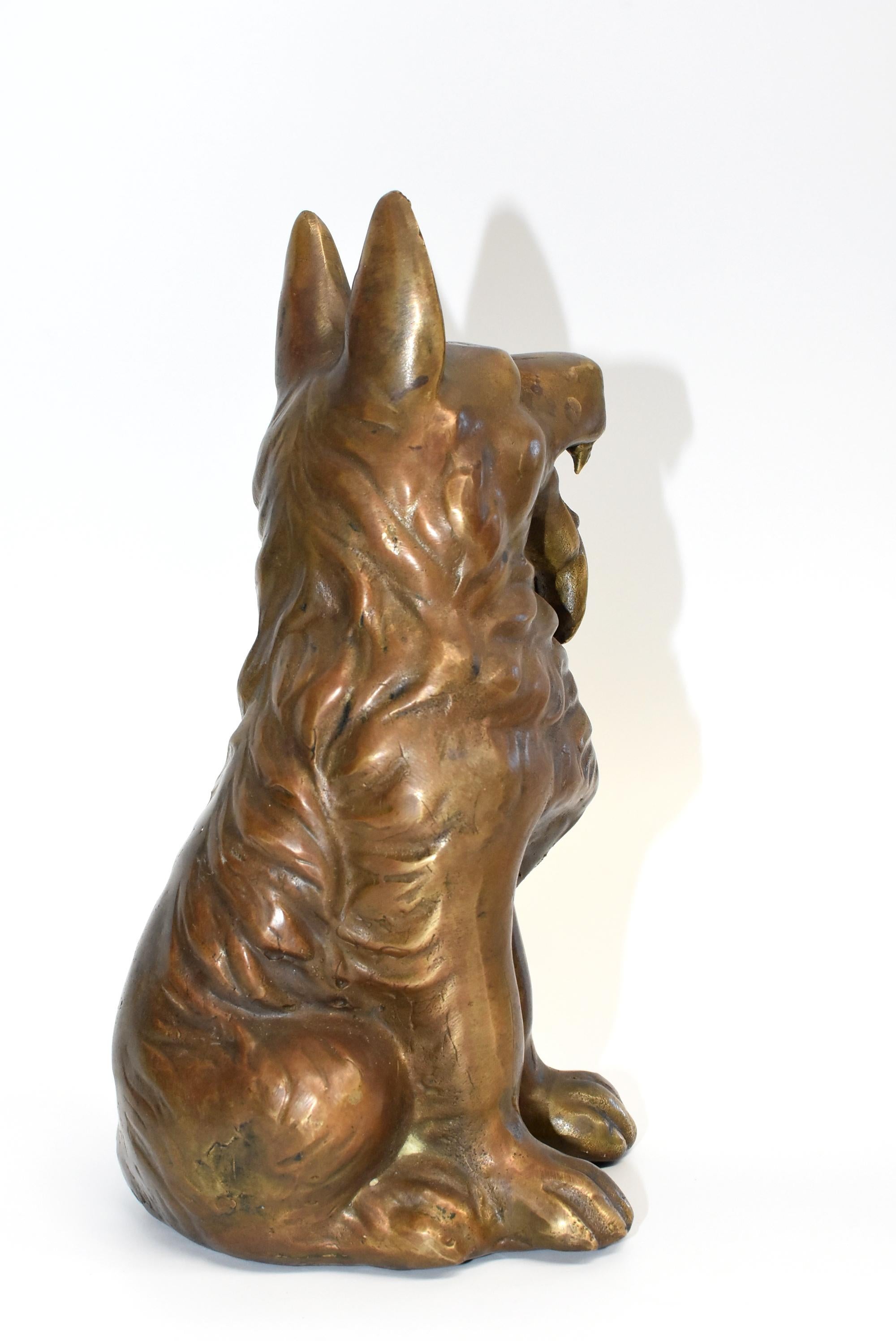 Five Brass Dogs Sculptures, Paperweights 13