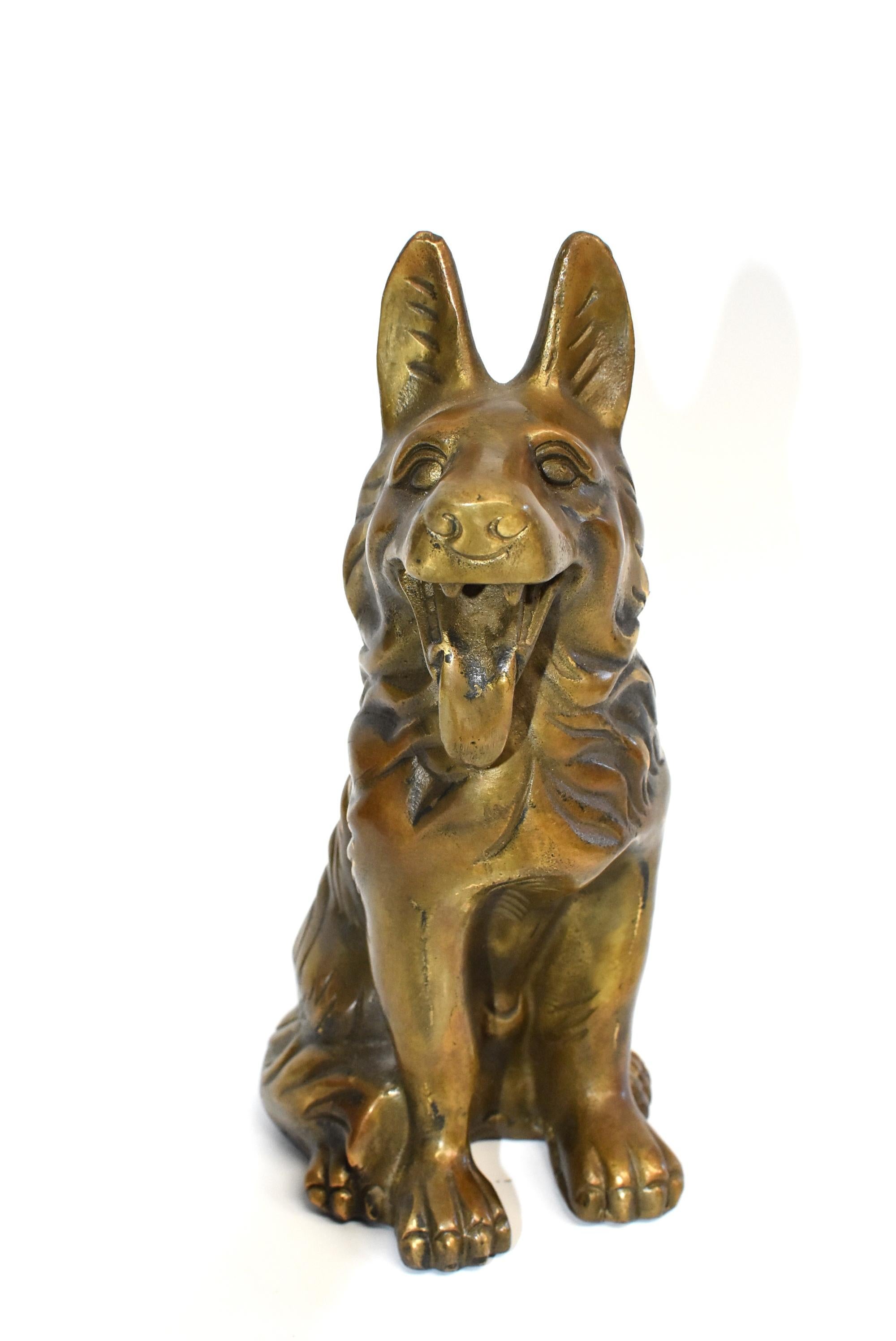 Five Brass Dogs Sculptures, Paperweights 14