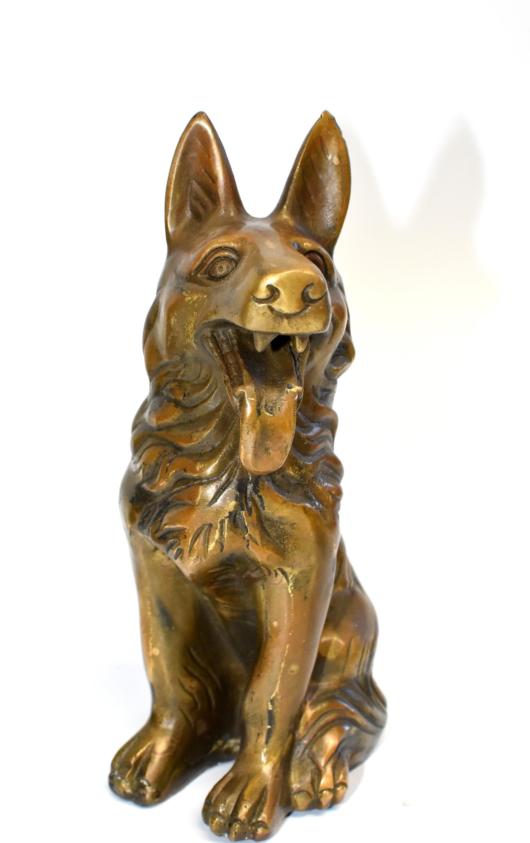 Five Brass Dogs Sculptures, Paperweights 15