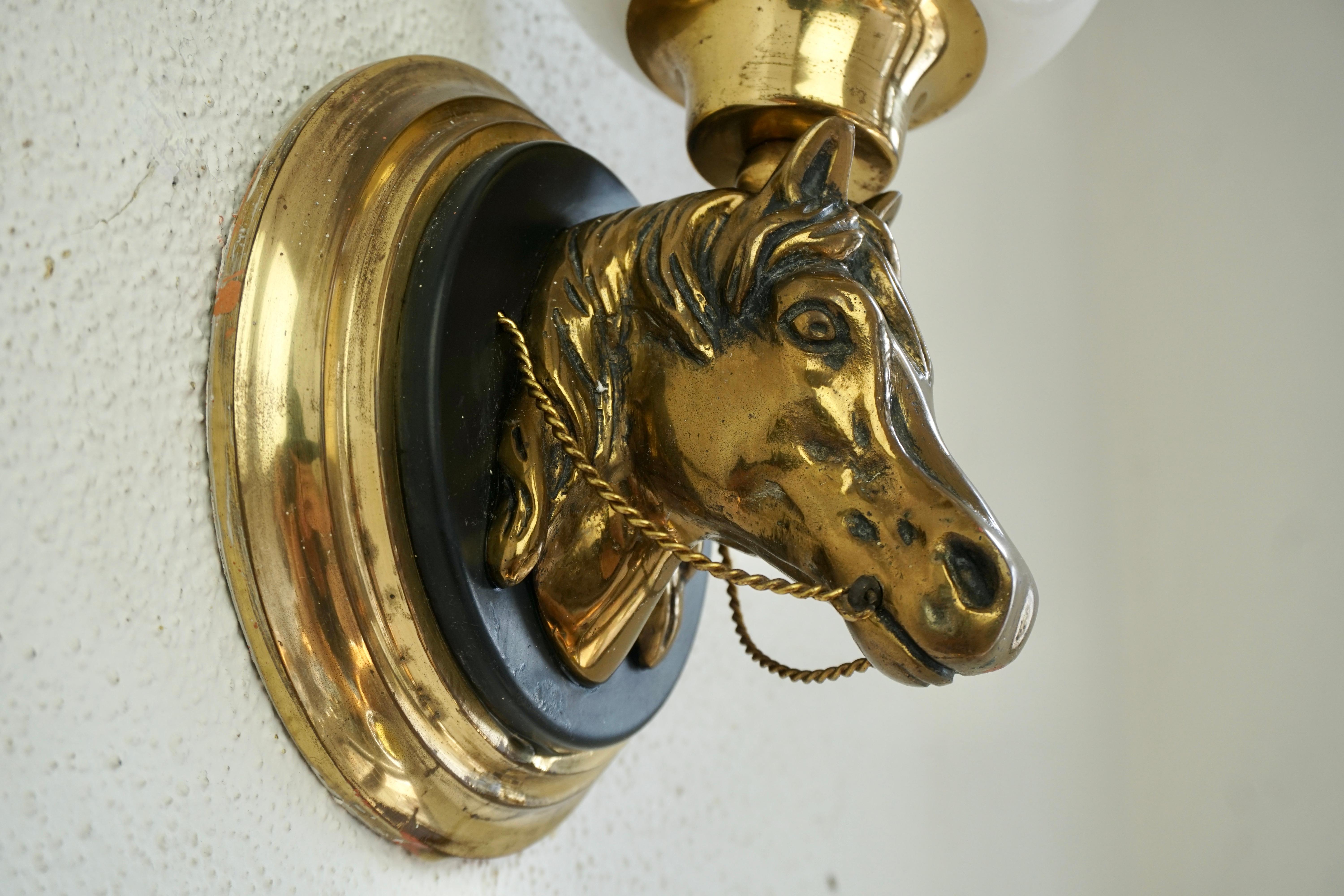 horse wall sconce