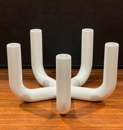 Five Candle Holder in White Enamel by Conrian Design