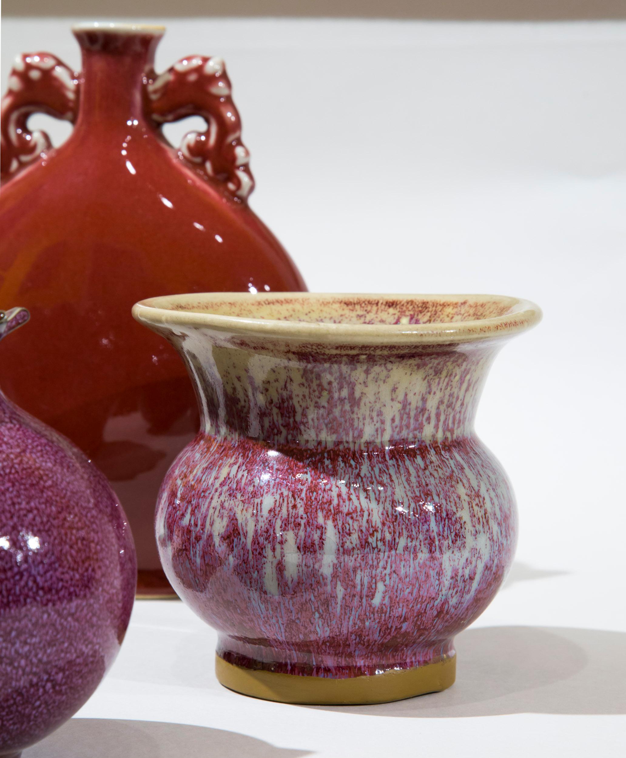 Five Chinese Flambe Glazed Vases In Good Condition In London, GB