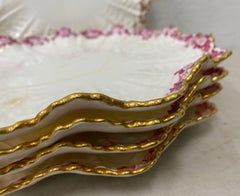 Five Coalport Dessert Plates, 19th Century