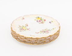 Set of Five Copeland Spode for Tiffany & Co. Porcelain Plates