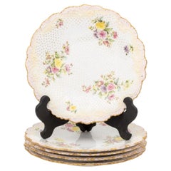 Set of Five Copeland Spode for Tiffany & Co. Porcelain Plates