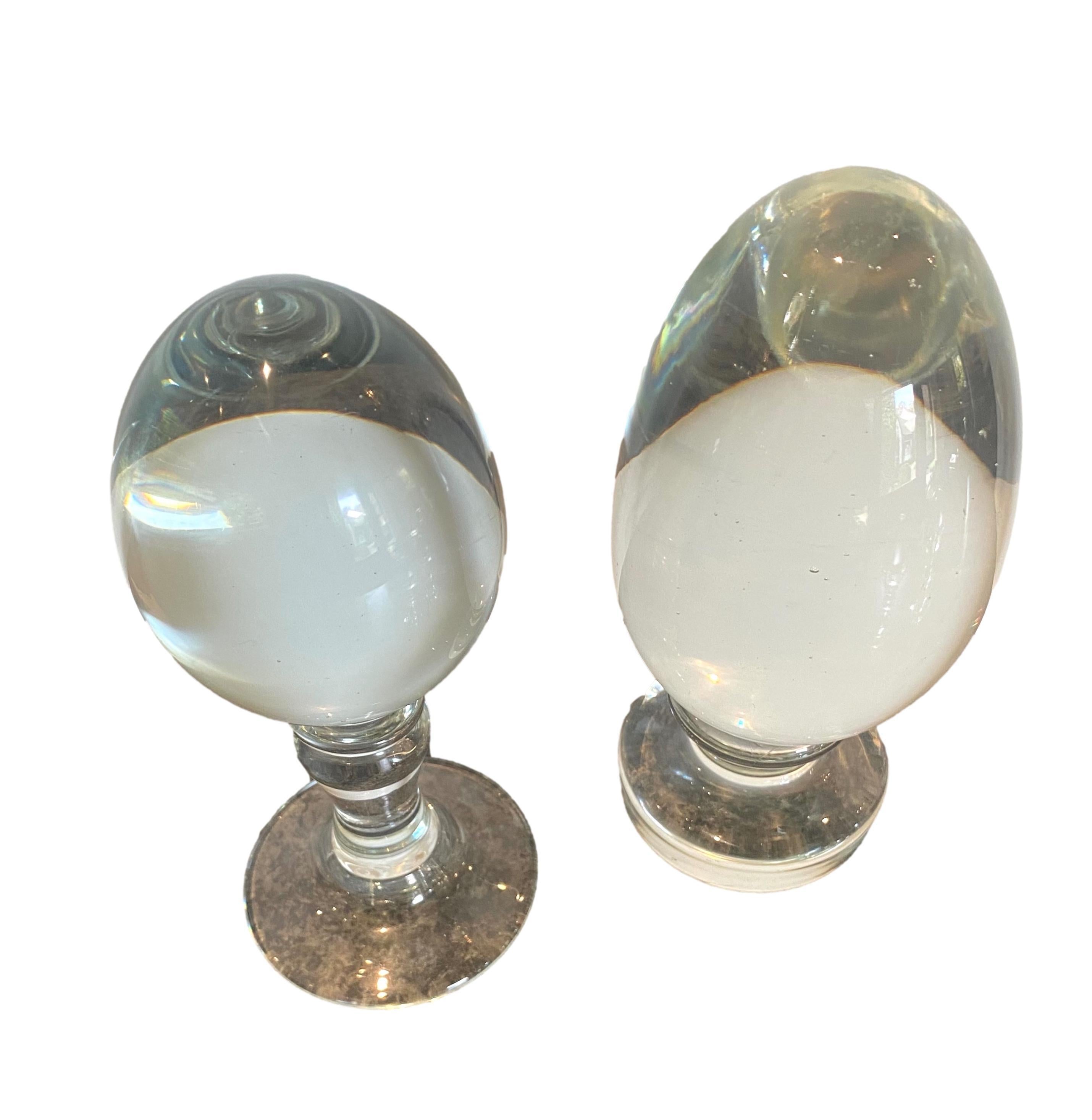 20th Century Five Crystal Tabletop Objects For Sale
