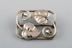 Five Danish Art Nouveau and Art Deco Brooches, Among Others by Hugo Grün