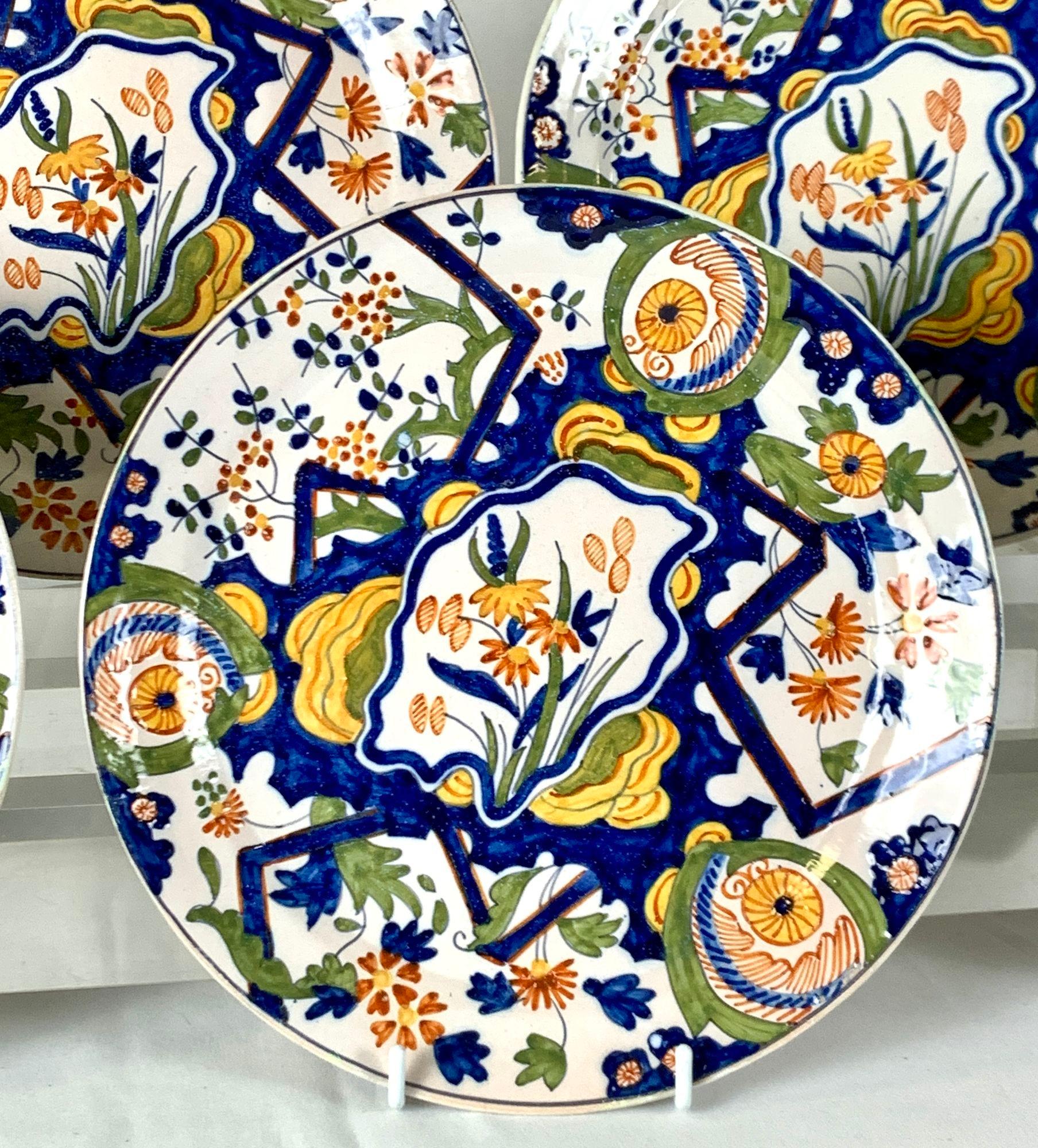 19th Century Five Delft Dishes in the 