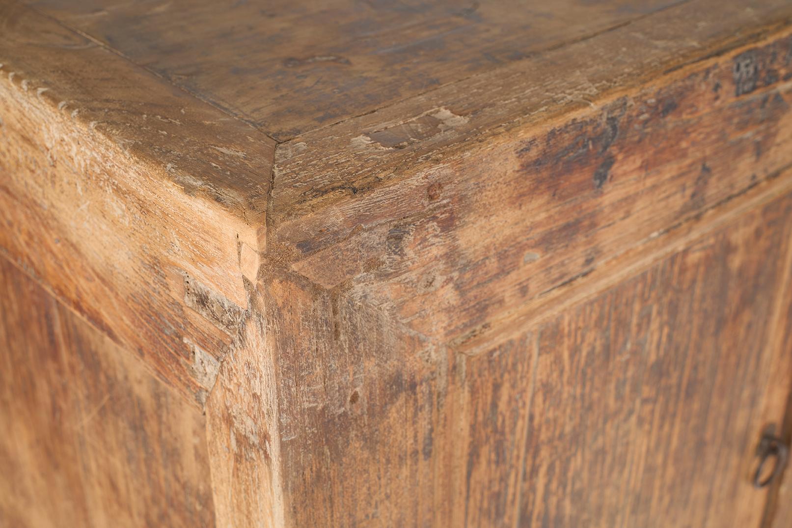 Wood Five Door Server in Reclaimed Elm