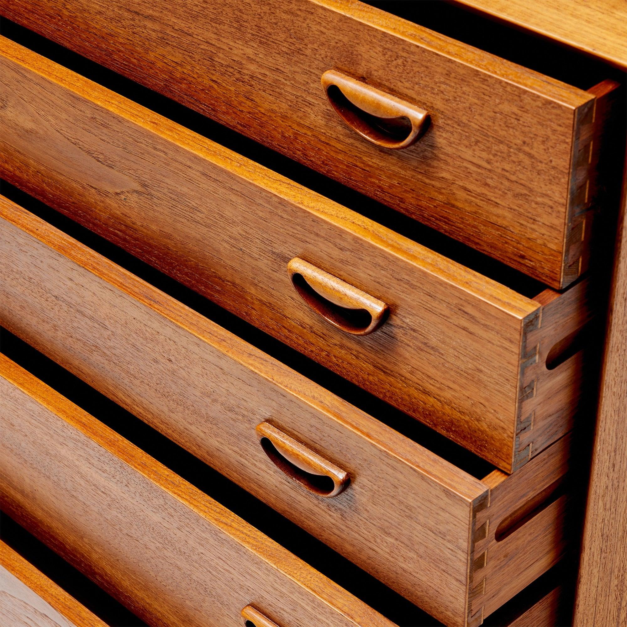 Danish Five Drawer Cabinet by Peter Hvidt & Orla Mølgaard-Nielsen for Soborg Mobler For Sale
