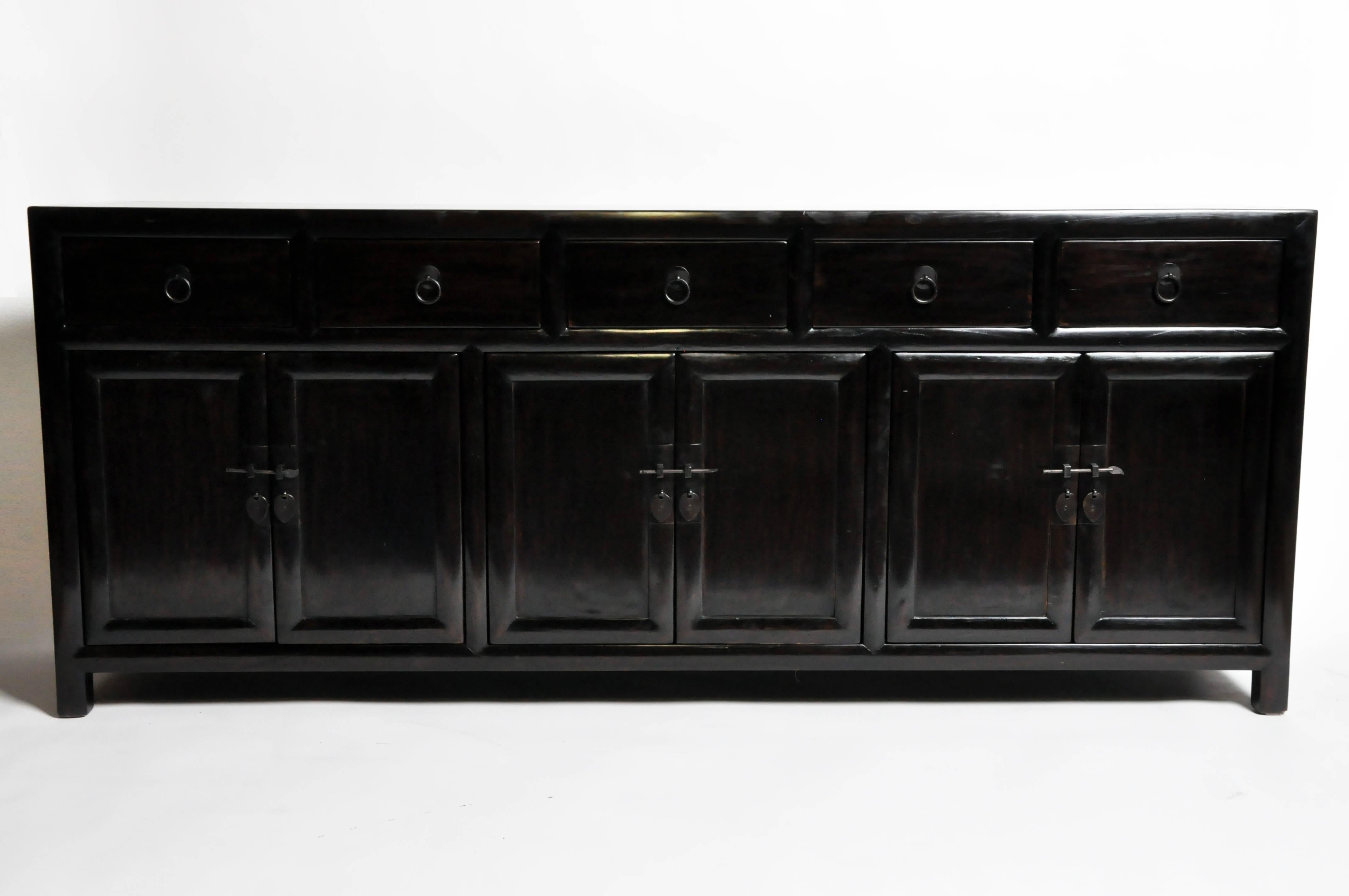 Contemporary Five-Drawer Chinese Sideboard