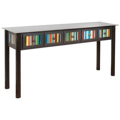 Five Drawer Table - Shaker and Gee's Bend Quilt Functional Art Steel Furniture