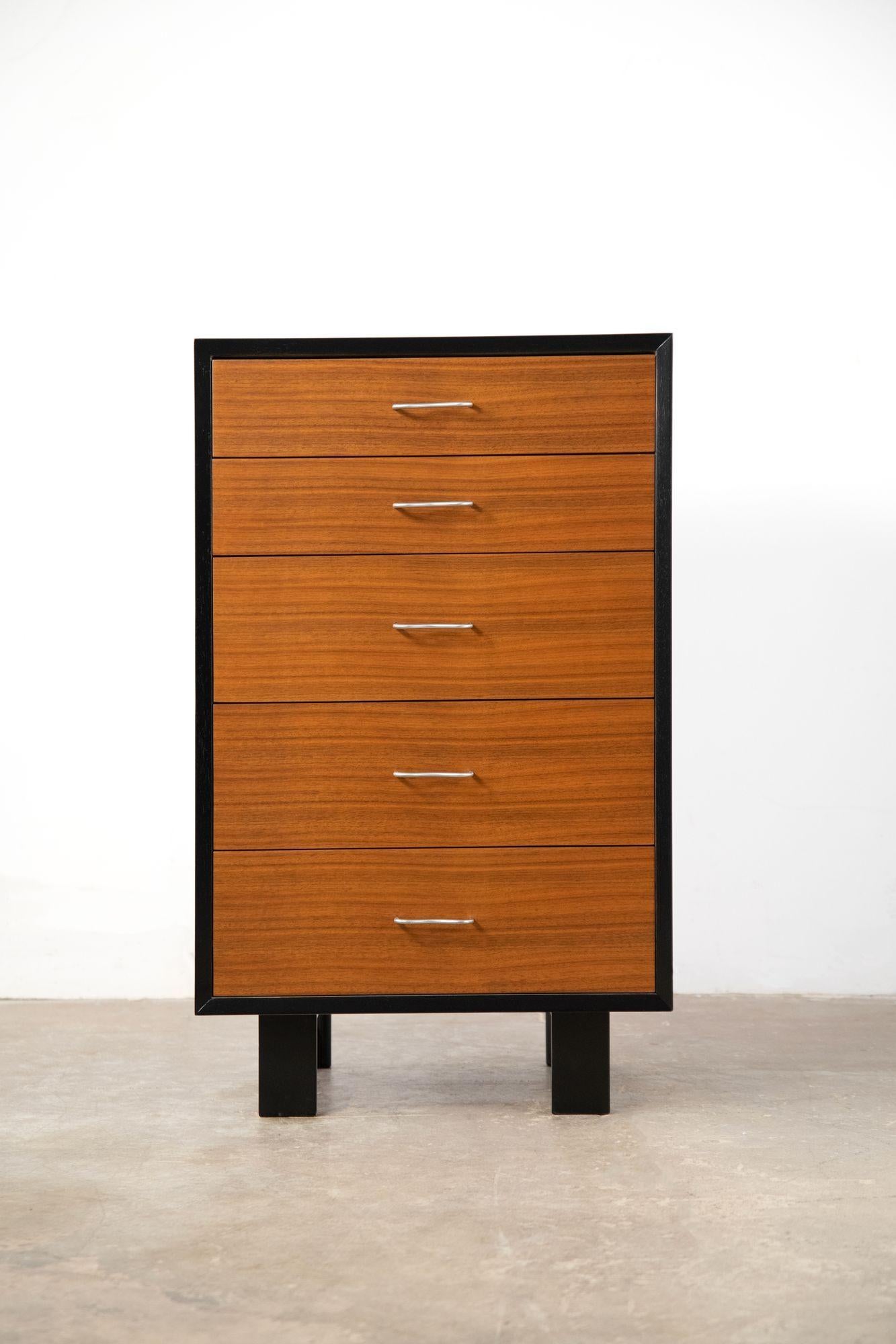 American Five Drawer Tall Chest & Two Door Cabinet Server by George Nelson for Herman For Sale