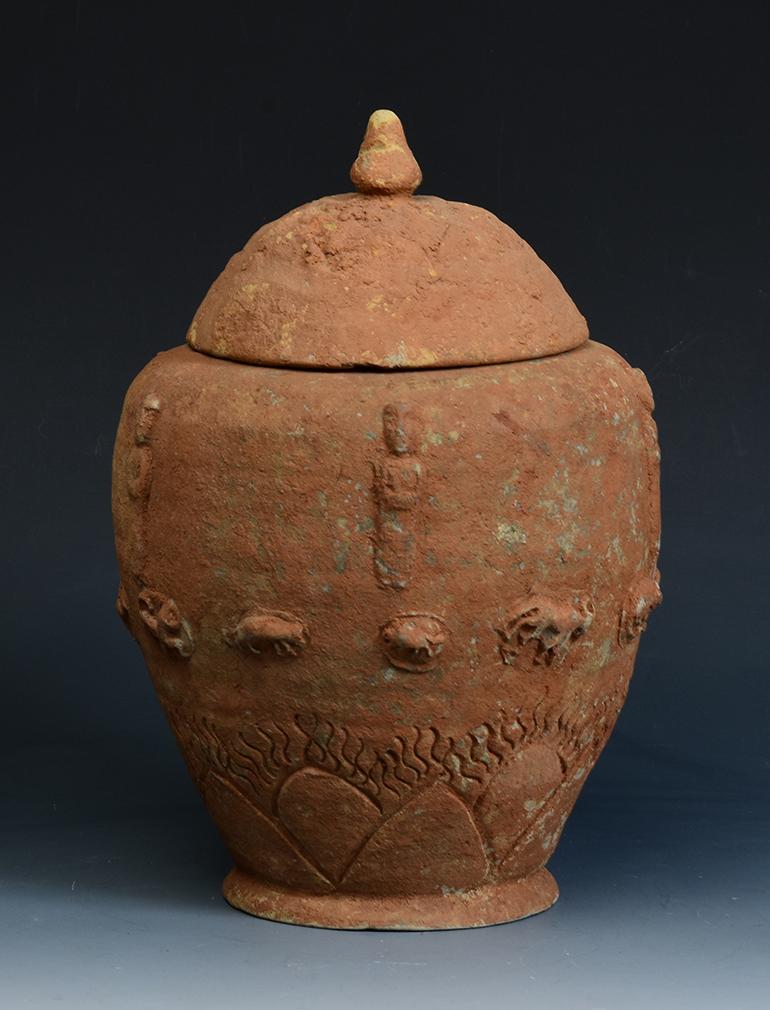 Five Dynasties, Antique Chinese Pottery Lotus Jar 13