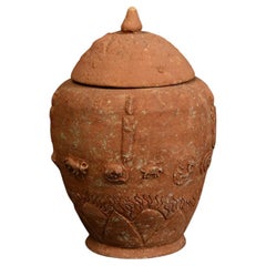 Five Dynasties, Used Chinese Pottery Lotus Jar