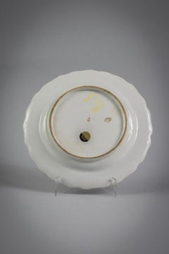 Five English Porcelain Claret Ground Plate, Chelsea, circa 1765