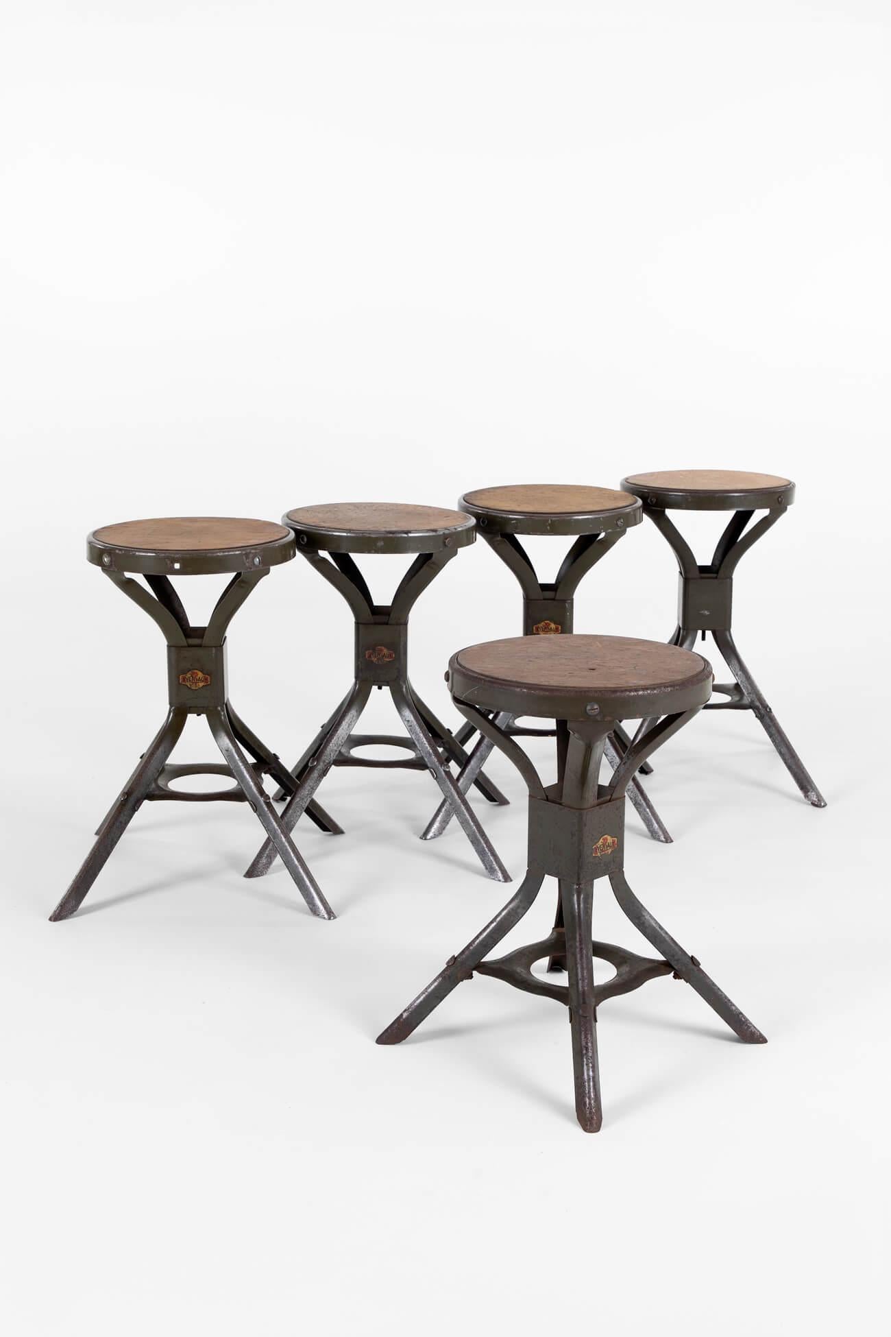 British Eight Evertaut Industrial Stools For Sale