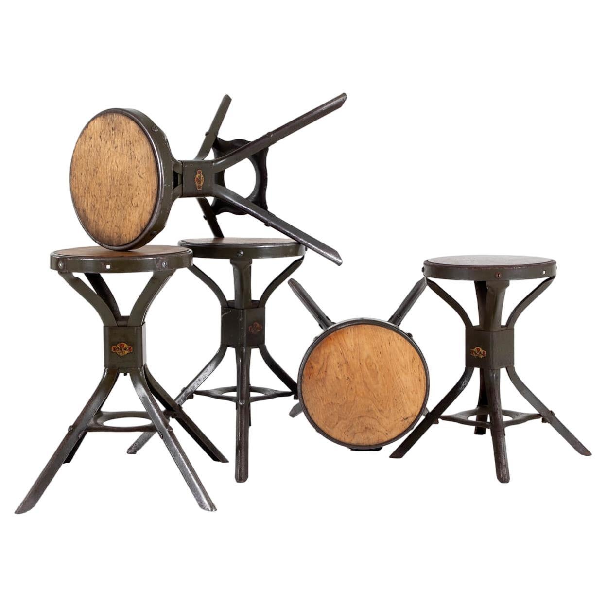 Eight Evertaut Industrial Stools