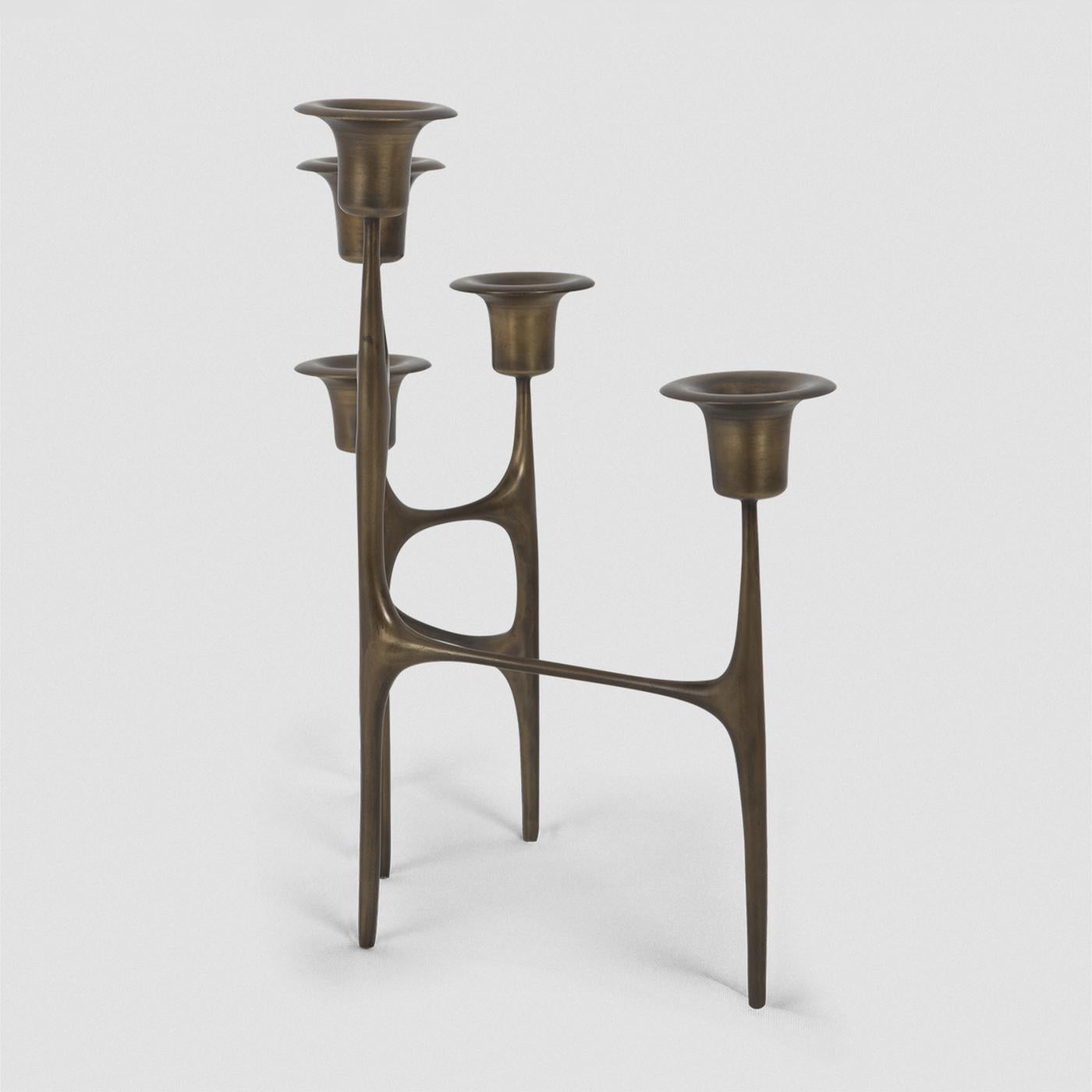 English Five Flames Candleholder For Sale