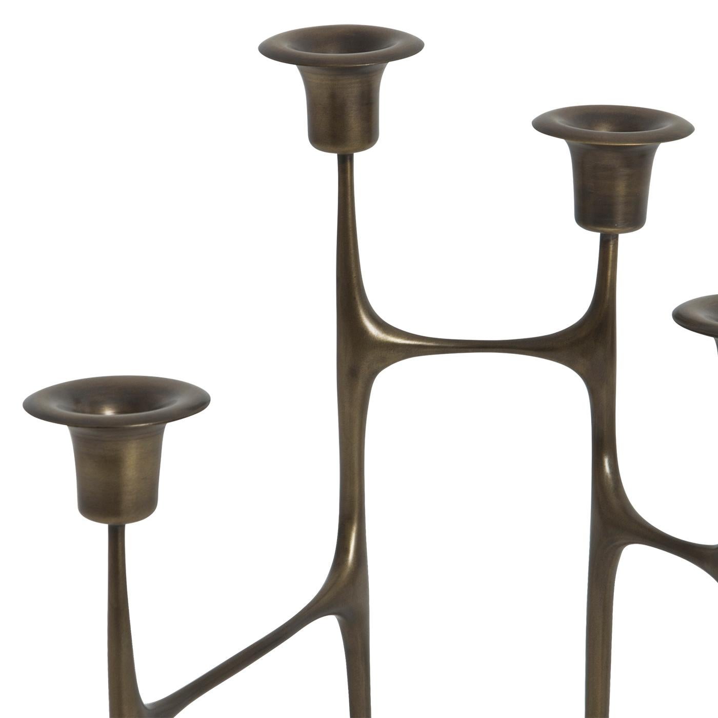 Contemporary Five Flames Candleholder For Sale