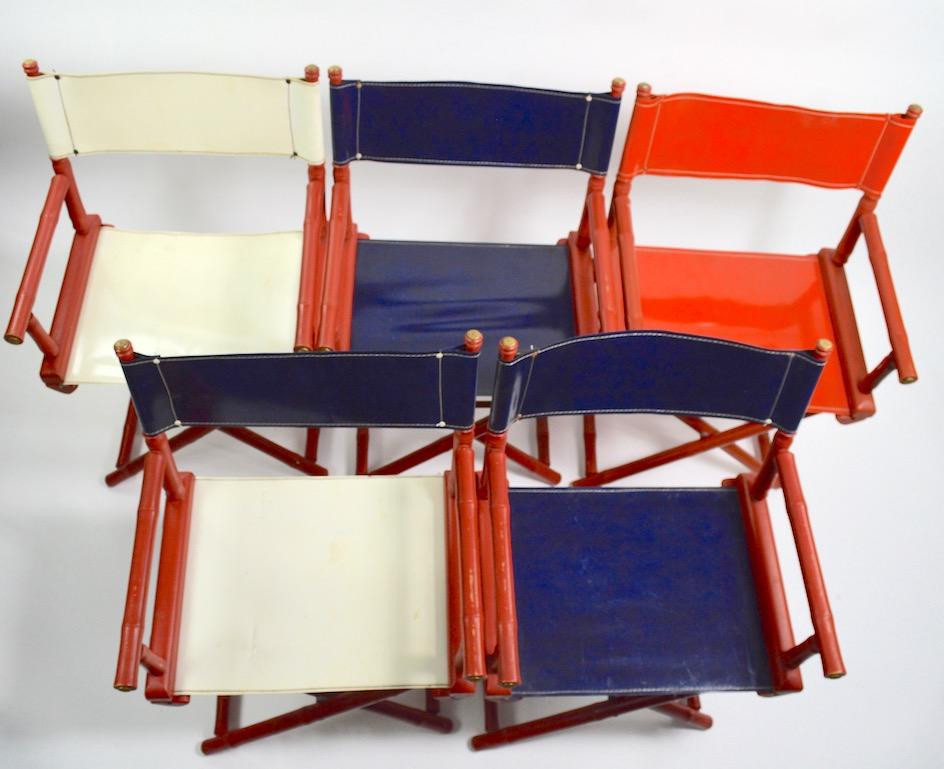 Five Folding Campaign Chairs by Telescope 3