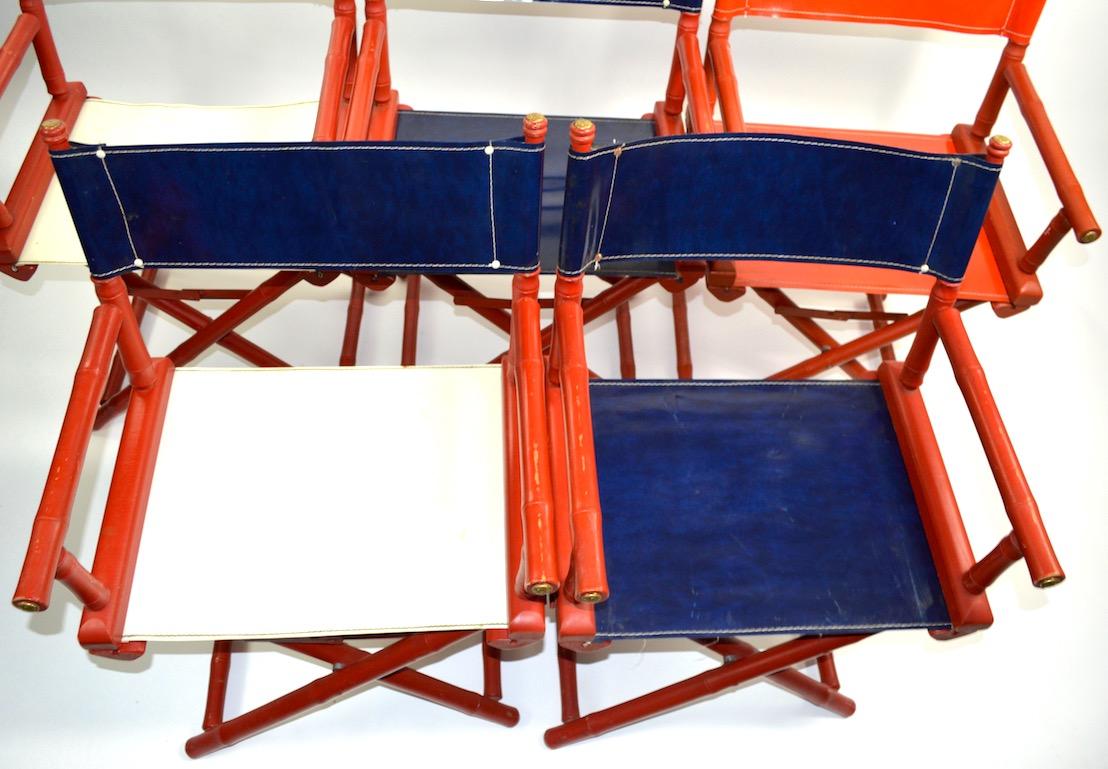 Five Folding Campaign Chairs by Telescope 4