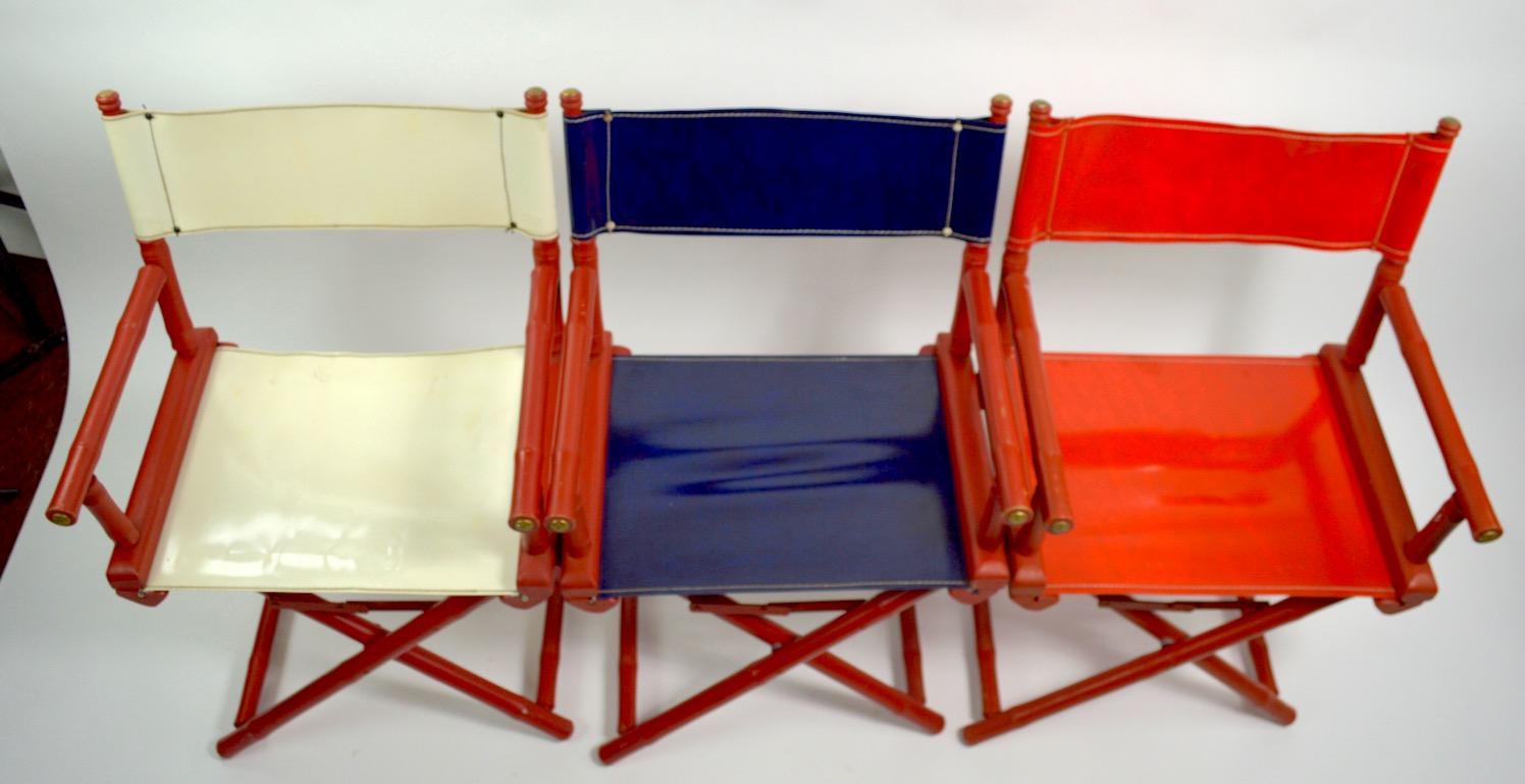 Five Folding Campaign Chairs by Telescope 5