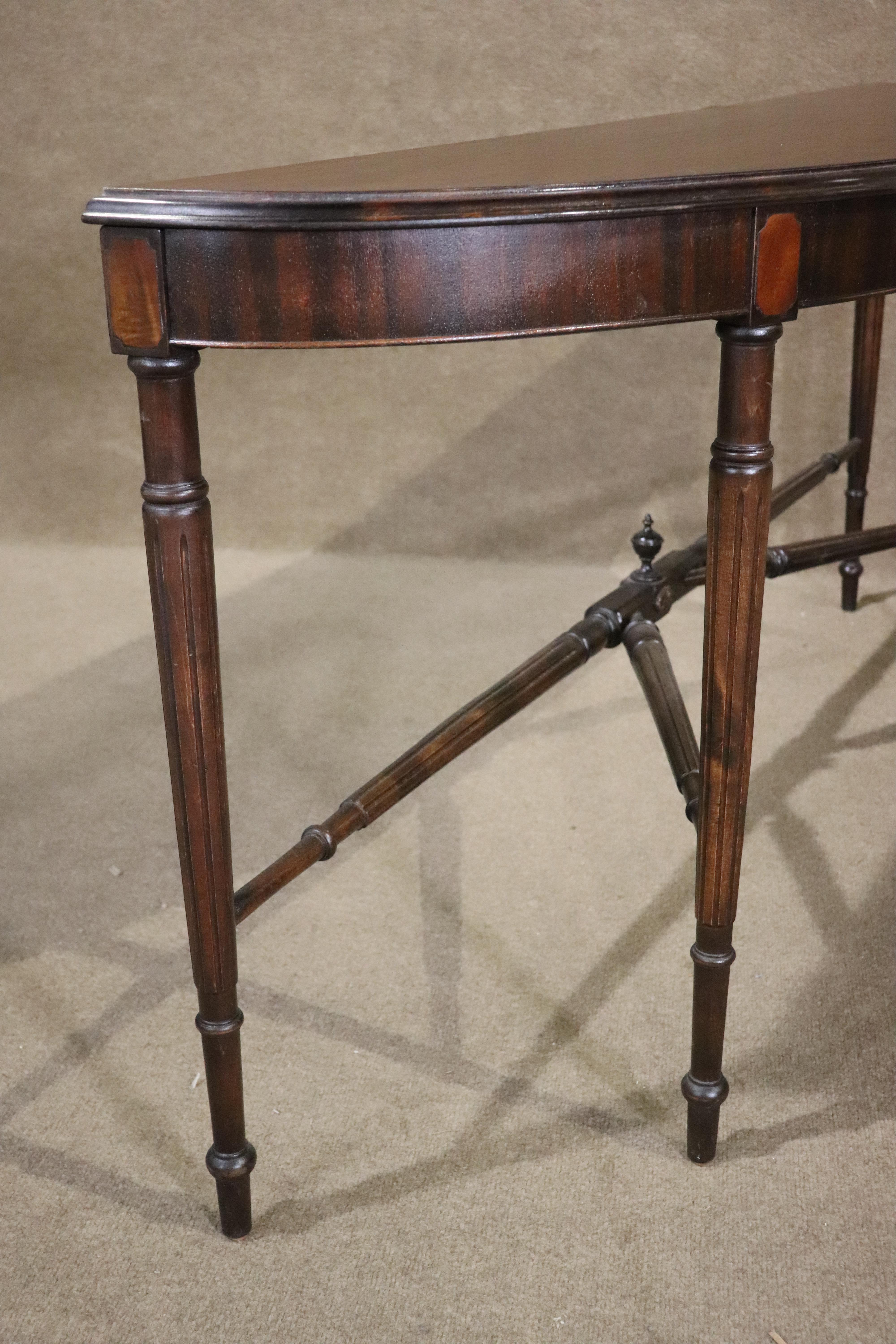 Five Foot Mahogany Console 7