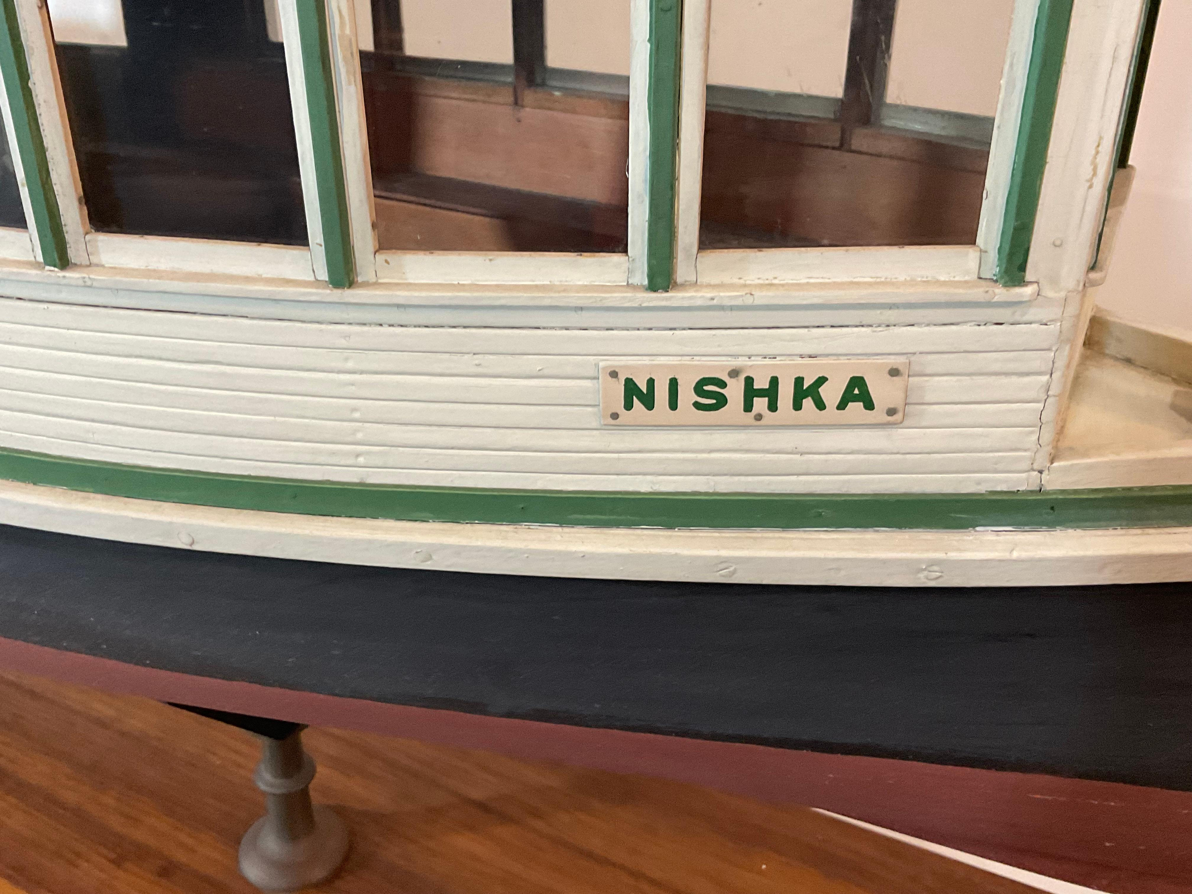 Mid-20th Century Five Foot Model of Ferry Boat Nishka