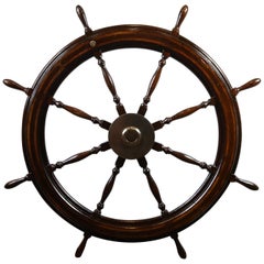 Vintage Five-Foot Ship's Wheel