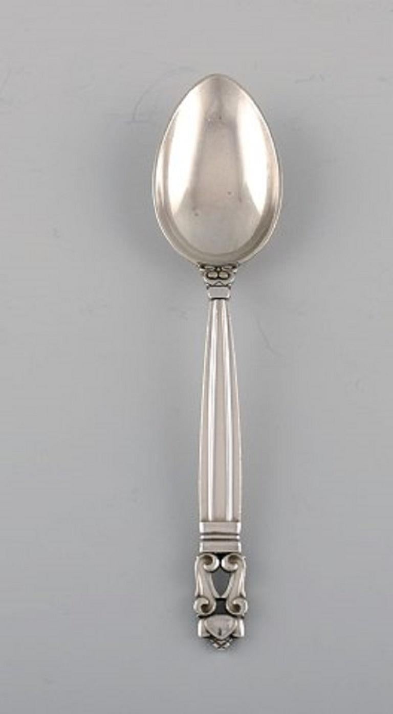 Five Georg Jensen Acorn children's spoons in sterling silver.
Measures: Length 15.5 cm.
In very good condition.
Stamped.