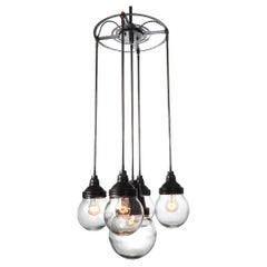 Lampadario Armory a cinque globi
