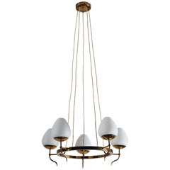 Five Globe Chandelier by Stilnovo