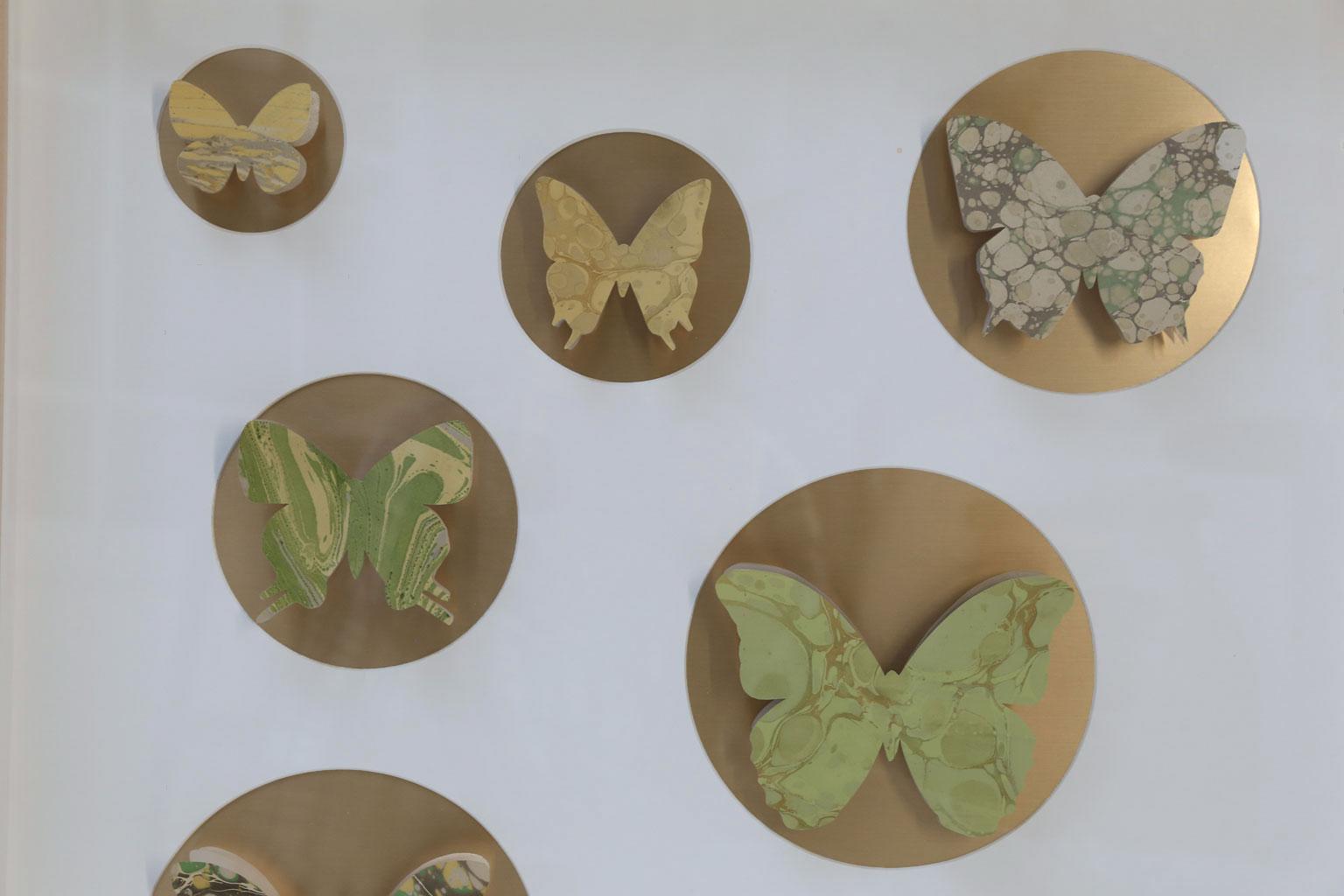 Contemporary Five Hand-Cut Butterfly Boxes