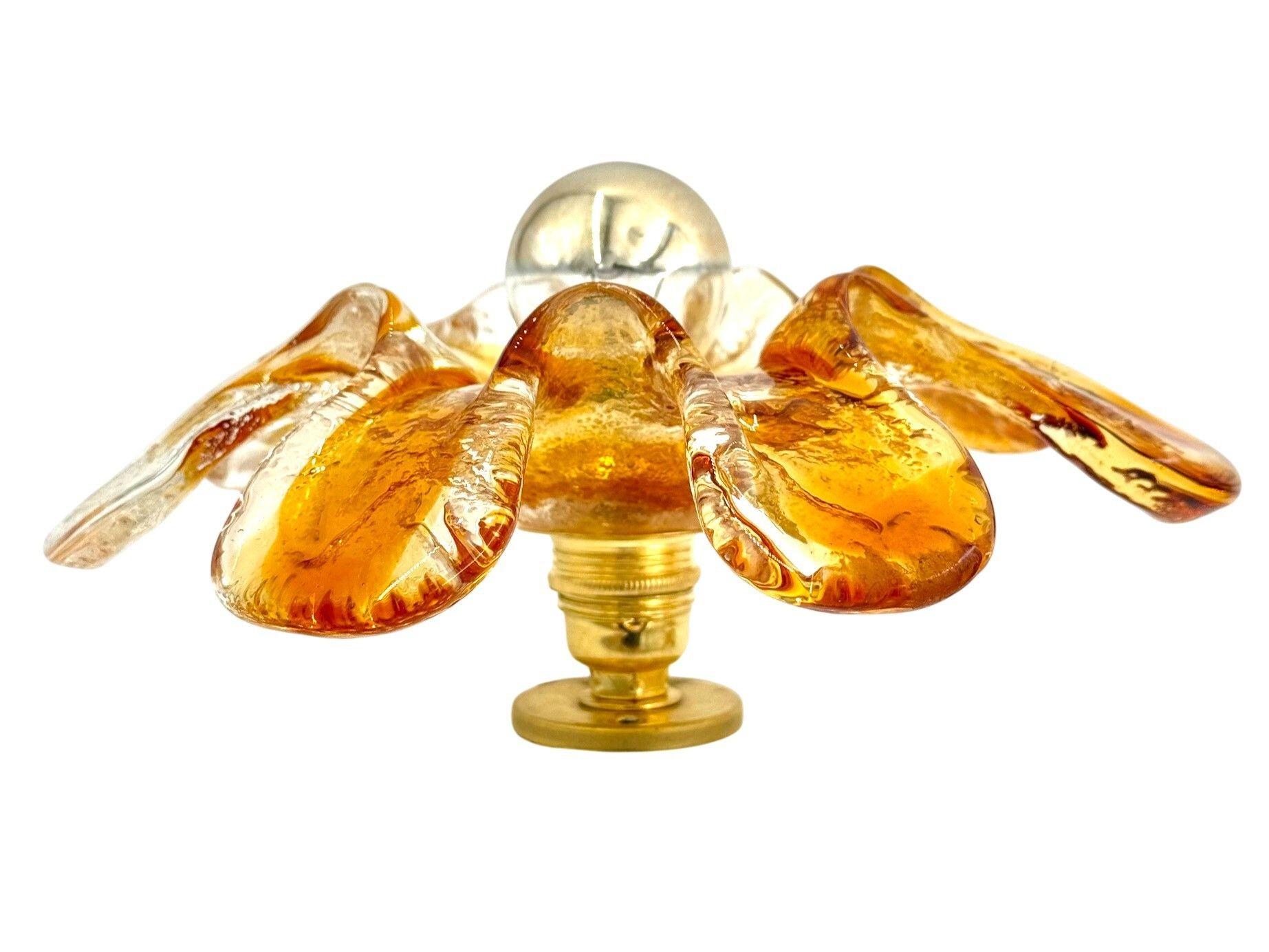 Cinque focaccine da parete in vetro di Murano degli anni '70 di Mazzega Murano in vendita 9