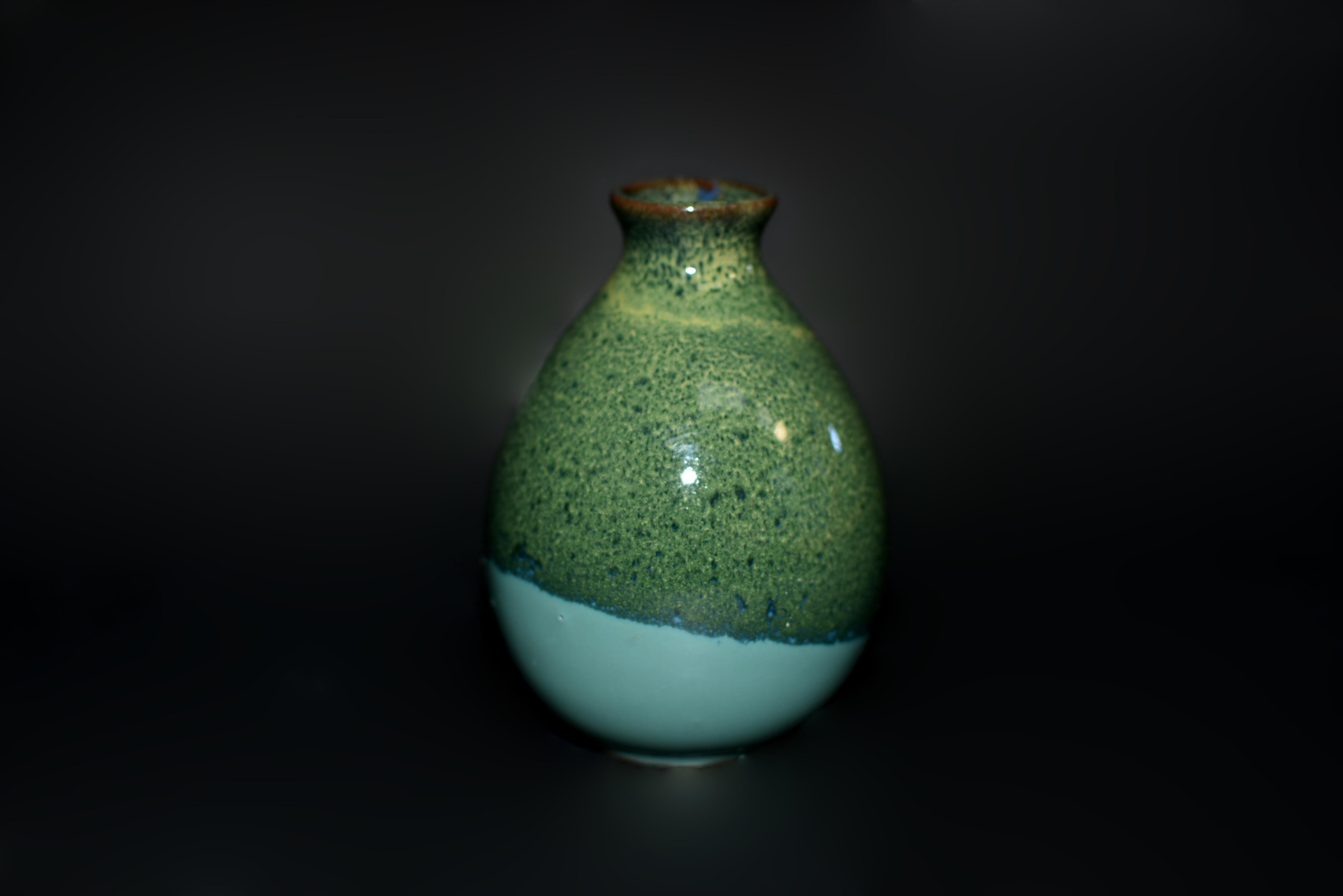 Cinque bottiglie di vino in ceramica giapponese Jian Vases Red Gradient in vendita 4