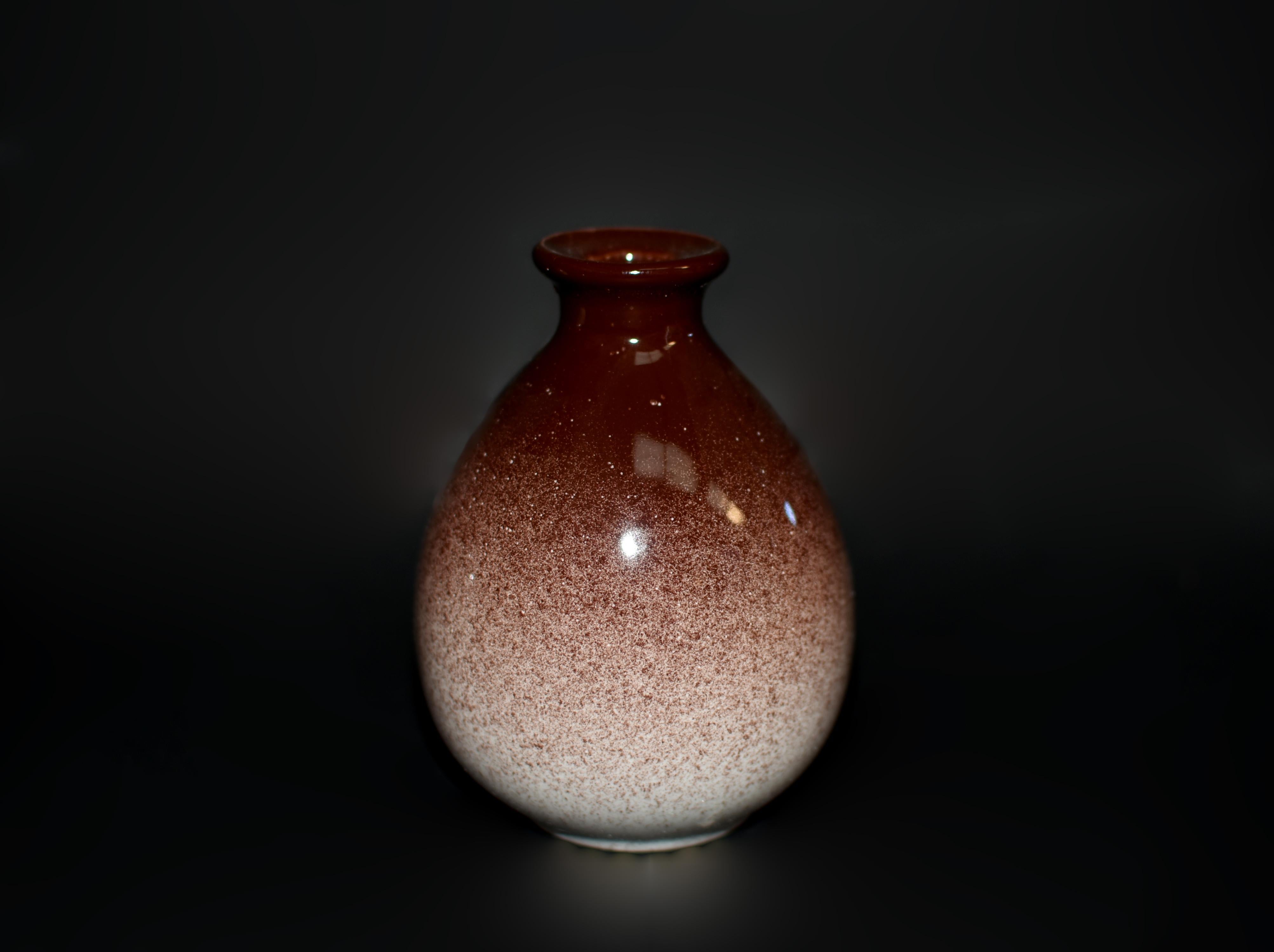 Cinque bottiglie di vino in ceramica giapponese Jian Vases Red Gradient in vendita 7